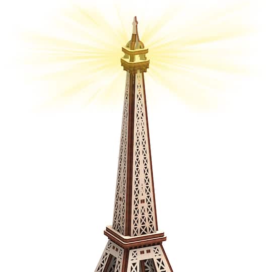 Mr. Playwood Eiffel Tower Eco-Light 3D Wooden STEM Model
